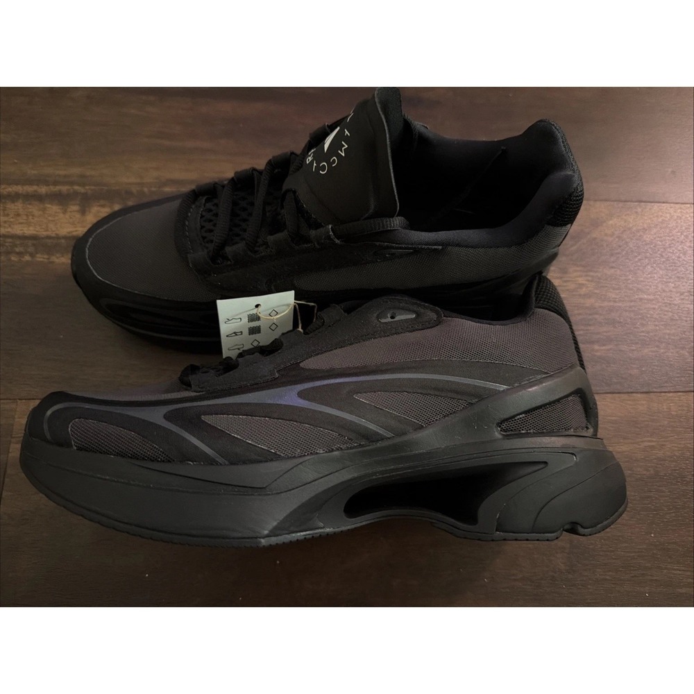 New Adidas Mens Stella McCartney SPW Sportswear 2000 Shoes Size 7 Black